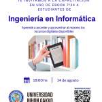 Estudiantes de Ingeniería en Informática participaron de charla inductiva sobre la Biblioteca Virtual