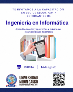 Estudiantes de Ingeniería en Informática participaron de charla inductiva sobre la Biblioteca Virtual