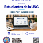 Biblioteca UNG realizó capacitación sobre el uso del E-Book 7/24 y el Catálogo Online