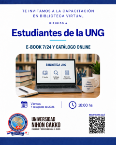 Biblioteca UNG realizó capacitación sobre el uso del E-Book 7/24 y el Catálogo Online